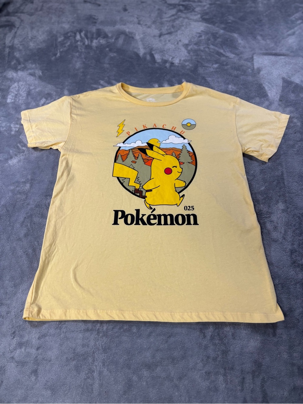 Pokemon Yellow Pikachu Graphic Short Sleeve Tee
